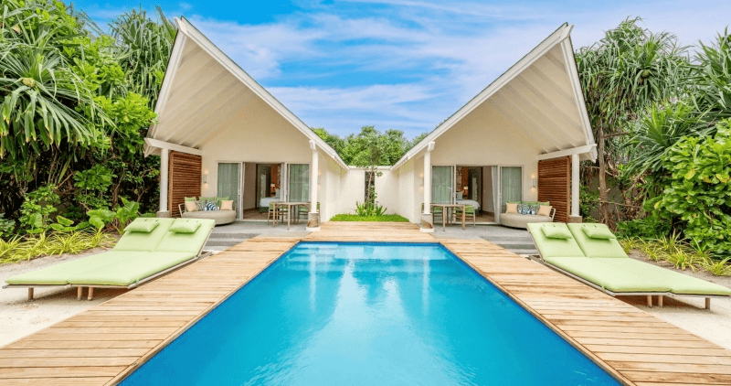 2BR Family Beach Villa with Pool